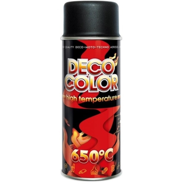 Spray Vopsea Decocolor 650°C Negru Mat 400ML